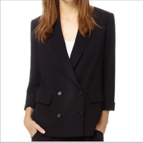 Wilfred Jackets & Blazers - Wilfred Black Laurier Double Breasted Blazer